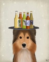 Shetland Sheepdog Beer Lover