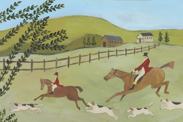 Folk Art Fox Hunt I