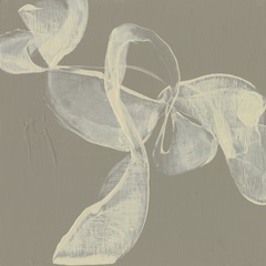 White Ribbon on Beige I