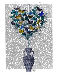 Butterfly Heart Bush, Blue & Yellow