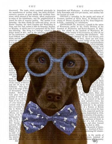 Chocolate Labrador with Glasses and Bow Tie