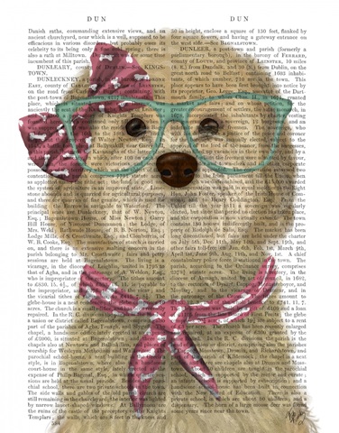 Cockerpoo, Blonde, with Glasses and Scarf