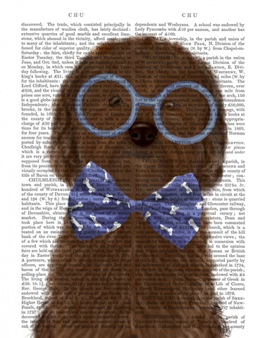 Cockerpoo, Chocolate, with Glasses and Bow Tie