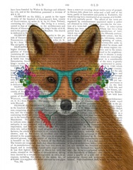 Fox and Flower Glasses