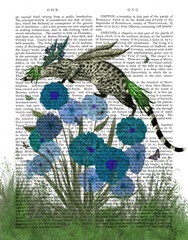 Genet On Blue Flowers