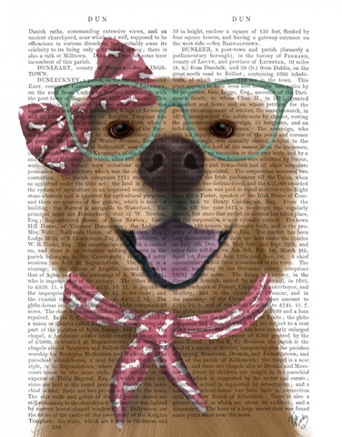 Golden Retriever, Glasses and Scarf