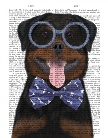 Rottweiler with Glasses and Bow Tie