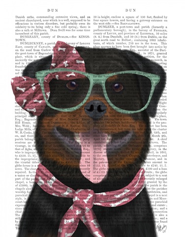 Rottweiler with Glasses and Scarf