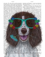 Springer Spaniel and Flower Glasses