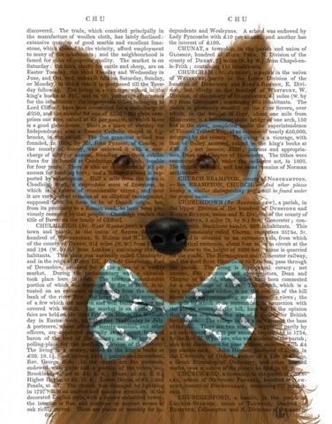 Yorkshire Terrier with Glasses and Bow Tie