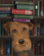 Airedale and Books