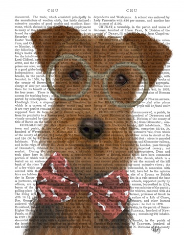 Airedale with Glasses and Bow Tie