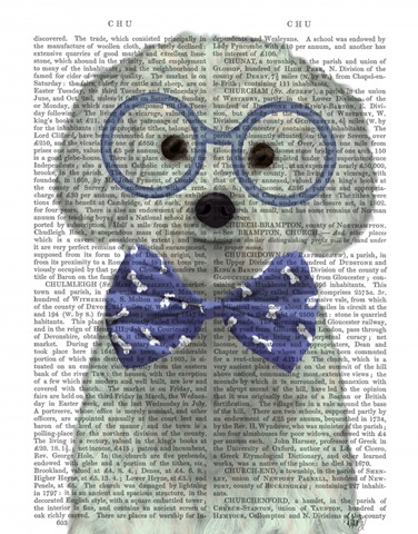 Bichon Frise with Glasses and Bow Tie