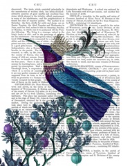 Blue Bird With Flourish