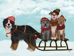 Christmas Mutt Sled