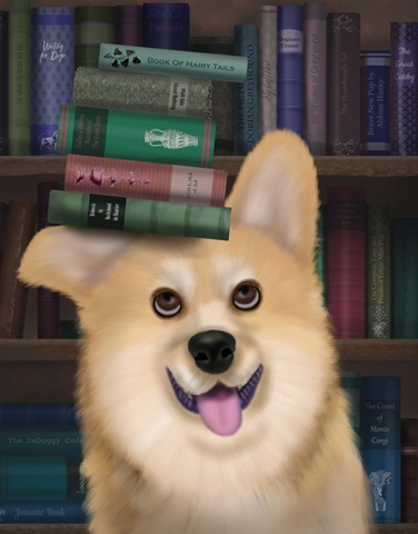 Corgi and Books