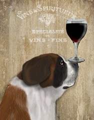 Dog Au Vin, St Bernard