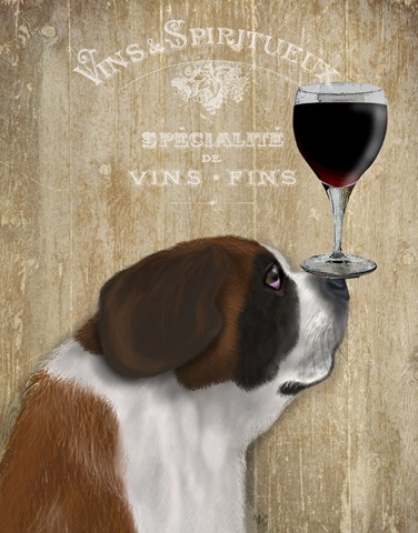 Dog Au Vin, St Bernard