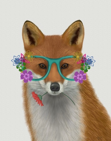Fox and Flower Glasses