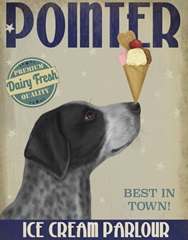 German Shorthaired Pointer Ice Cream, Black