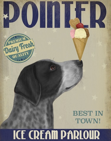 German Shorthaired Pointer Ice Cream, Black