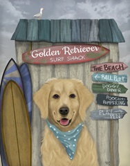 Golden Retriever Surf Shack