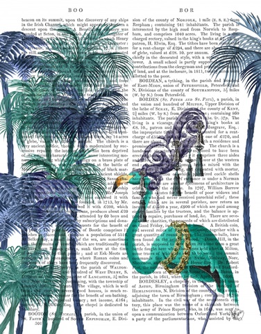 Green Flamingo Palm Trees