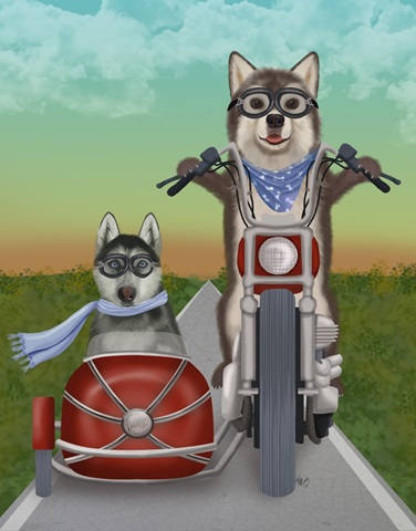 Husky Chopper and Sidecar