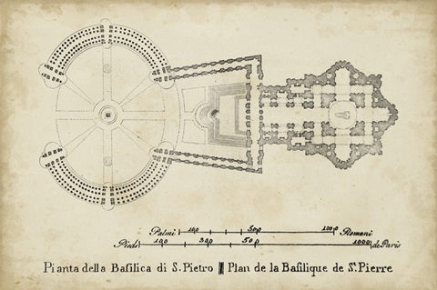 Plan for St. Peter's Basilica