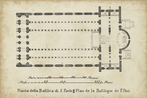 Plan for the Basilica at St. Paul's