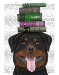Rottweiller and Books