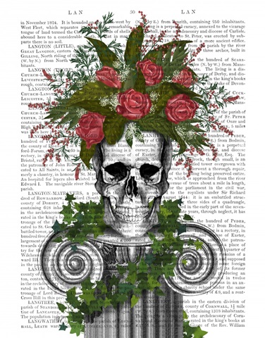 Skull with Roses and Berries