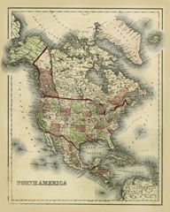 Antique Map of North America