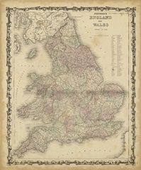 Johnson's Map of England & Wales