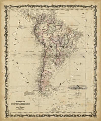Johnson's Map of South America