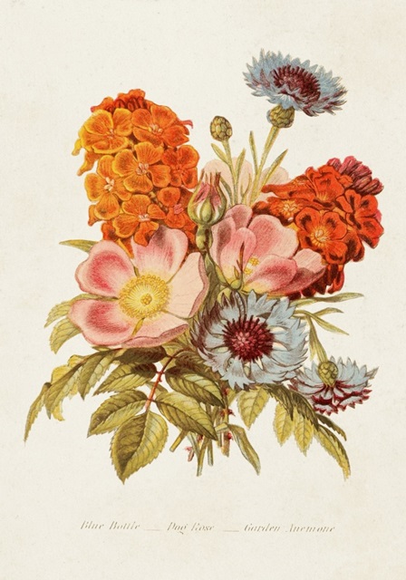 Antique Floral Bouquet II