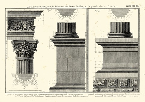 Cornice Tempio di Vesta