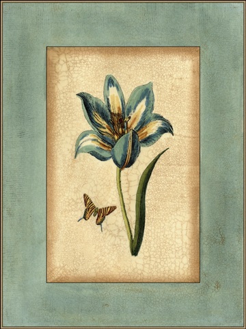 Crackled Spa Blue Tulip III