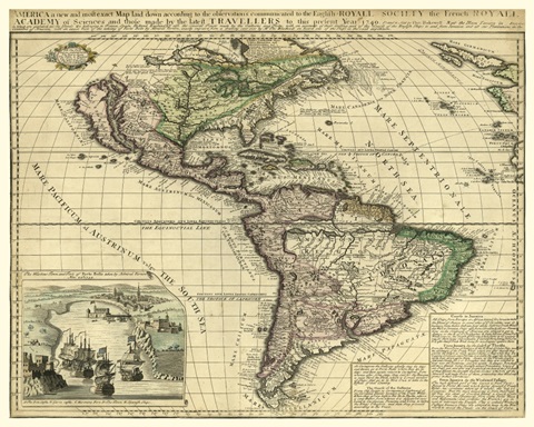 America, London, ca. 1740