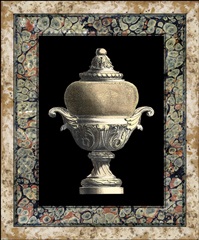 Urn on Marbleized Background II
