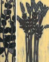 Woodcut Grasses I