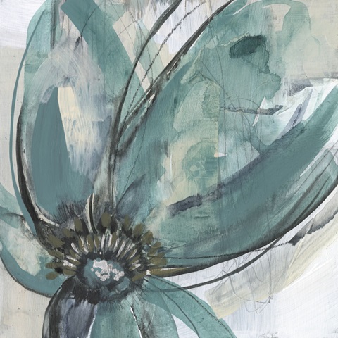Teal Petals I
