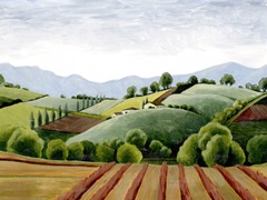 Tuscan Valley Sketch III
