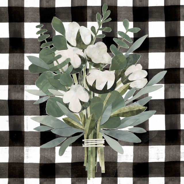 Buffalo Check Cut Paper Bouquet II