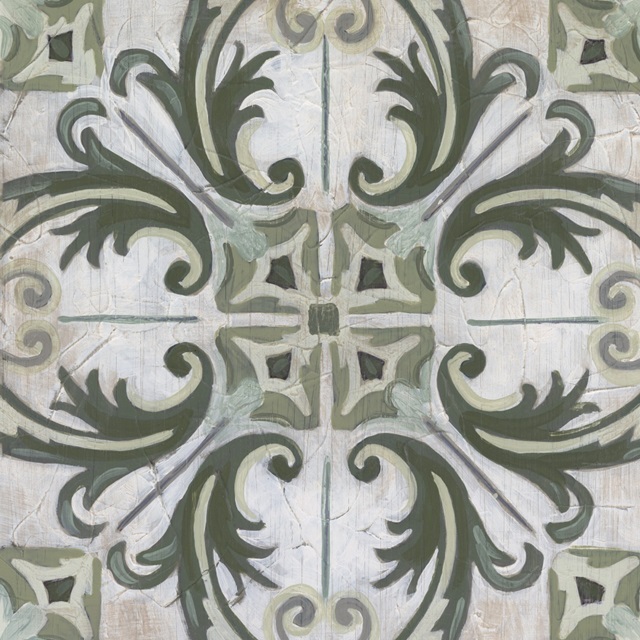 Vintage Verdigris Tile I