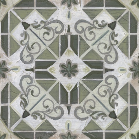 Vintage Verdigris Tile IV