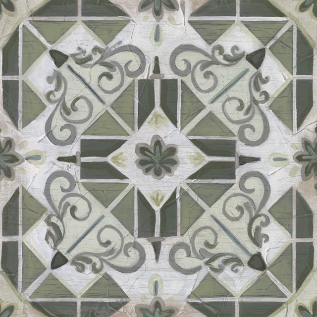 Vintage Verdigris Tile IV