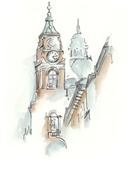 European Watercolor Sketches I