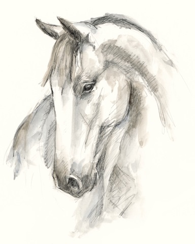 Watercolor Equine Study II