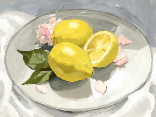 Lemons on a Plate I